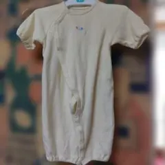 ツーウェイ・ドレスオール 半袖 クリーム色 50-60cm