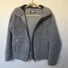 ヘリーハンセン ボアジャケット レディース フード付き M アウター グレー