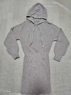 GRL フード付きニットワンピース Mサイズ