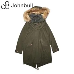Johnbull レディース M モッズコート ファー付きライナー カーキ