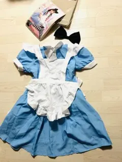 不思議の国のアリス　コスプレ　ポリエステル　ドンキ　ハロウィン　レディースのサムネイル
