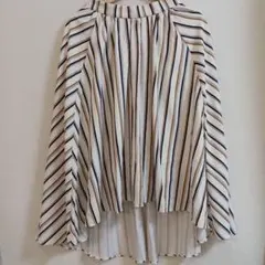 INGNI　イング 38　スカート　ミレモ丈　ストライプ