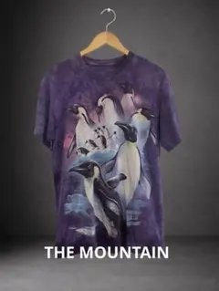 THE MOUNTAIN ペンギンTシャツ パープルのサムネイル