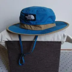 THE NORTH FACE 水色 ホライズンハット メッシュ アゴヒモ 速乾