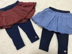 ファミリア フリル付きレギンス2点セット