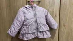 CLASSIC 薄紫 フリル付きアウター 80