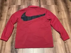 NIKE デカロゴ ナイロンジャケット コーチジャケット レッド ビッグロゴのサムネイル