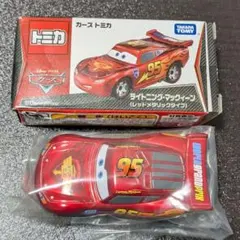 カーズ トミカ ライトニング・マックィーン （レッドメタリックタイプ)