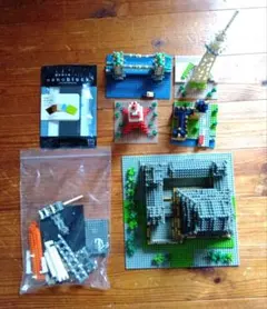 nanoblock ナノブロック 建物セット まとめ　(ジャンク品)