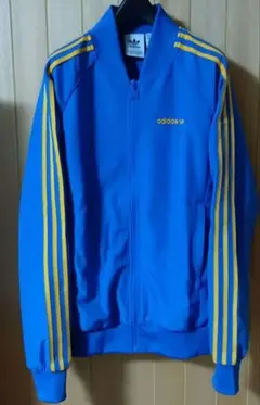 古着 adidas アディダス トラックジャケット SST バックロゴ ブルー