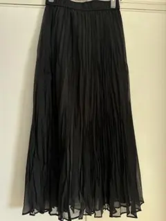 【新品】Ray BEAMS / シアー ワッシャー プリーツ スカート ブラックのサムネイル
