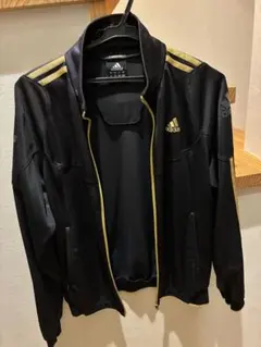 adidas Climalite ブラック ゴールド ジャージ M