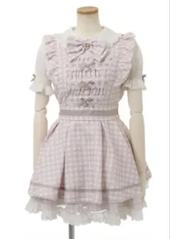 LIZLISA ギンガムチェックツイードセットアップ ピンク