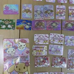 シナモエンジェルズ キラキラフレークシール、シナモンシール⭐️平成レトロ当時物 平成レトロ☆当時品☆フレークシール☆シナモエンジェルズ約30枚 希少