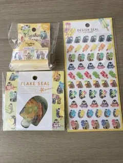 ペンギンアイスキャンディー マスキングテープ & シールセット