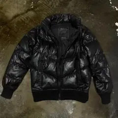 Old UNIQLO プレミアム ダウンジャケット y2k 肉厚　光沢 Mサイズ