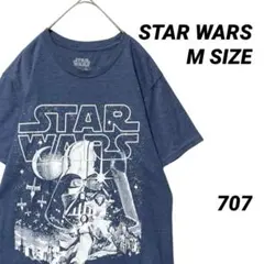 スターウォーズ 半袖Tシャツ M ネイビー ダースベイダー 映画 ムービーのサムネイル