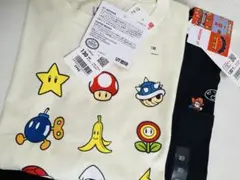 マリオTシャツ２枚セット 新品未使用 ユニクロ　 マリオカート 130 タグあり