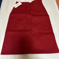 V.A.L.E. 赤 タイトスカート ひざ丈
