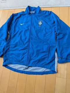 ヴィンテージNike98ブラジル代表ナイロンジャケットブルー