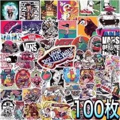 VAN ステッカー 100枚 セット オシャレ ストリート スケボー 91番のサムネイル