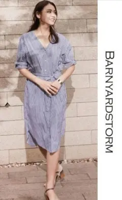 【タグ付き新品未使用】 滝沢眞規子さん着用 バンヤードストーム シャツワンピース