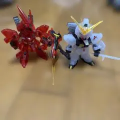 SDガンダム No.387 νガンダム＆No.382 サザビー クリアバージョン