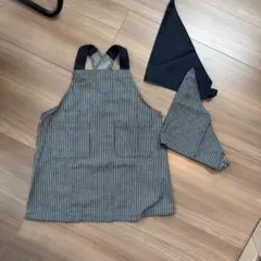 子供エプロン　三角巾　セット