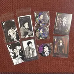 文豪ストレイドッグス 芥川龍之介 缶バッジ ミニブロマイド カード