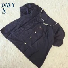 DAZY パフスリーブ 襟レース 半袖シャツ S ガーリー 韓国 レトロ y2k