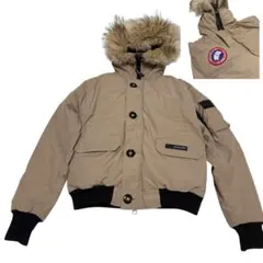 カナダグース チリワック ダウンジャケット ベージュ コヨーテ ファー M 短丈