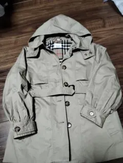BURBERRY ベージュ フード付きコート 140/68