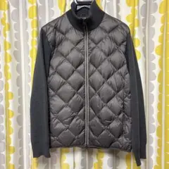 TAIONベーシック ハイネックWジップ ニットスリーブダウンジャケット