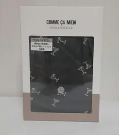 COMME CA MEN コムサメン　トランクス カクテル柄 　チャコール　L