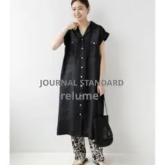 ジャーナルスタンダード レリューム リネンシャツワンピース 36 麻100%美品のサムネイル