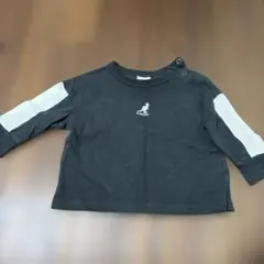 KANGOL キッズ 長袖カットソー ブラック