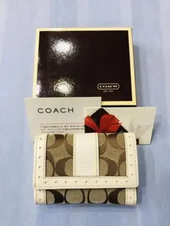 coach コーチ シグネチャー 三つ折り財布