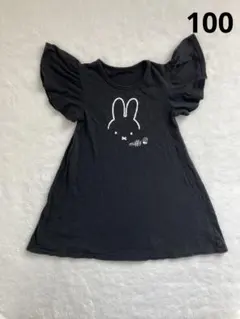 miffy ミッフィー フリルワンピースブラック 100のサムネイル