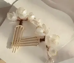 ゴールデンフラワーヘアピン　かんざし