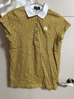 花柄イエローポロシャツ pg