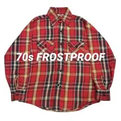 70s FROSTPROOFヘビーネルシャツ 15 1/2 長袖　USA製