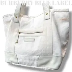 BURBERRY バーバリーブルーレーベル トートバッグ キャンバス A4