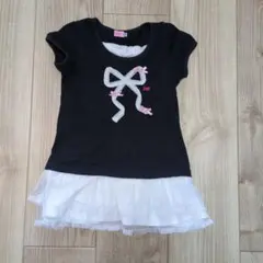 ホットビスケッツ リボン 半袖ワンピース 120cm