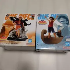 未開封】ルフィ ワールドコレクタブルフィギュア 赤ver＆青ver 2個