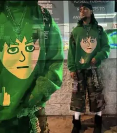 miiキャラクターフーディー swag opium y2k 原宿新グランジ　平成