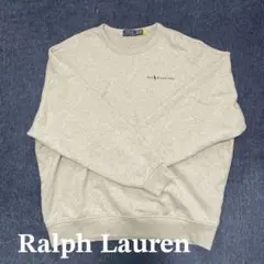 POLO RALPH LAUREN グレー クルーネックスウェット トレーナー