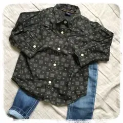 babyGAPフラワーシャツ