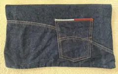 希少！トミーヒルフィガーデニム クラッチバッグ バックポケット付き