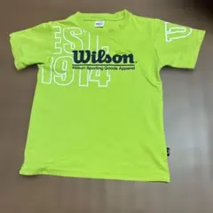 ウィルソン　Tシャツ　140 テニス　蛍光　イエロー　グリーンのサムネイル