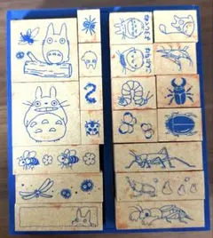 となりのトトロ　昆虫スタンプ　完売品　スタンプセット　ジブリ　採点